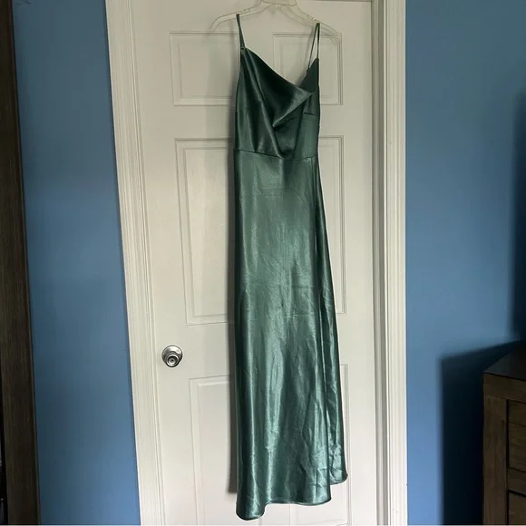 green emerald velvet dress Oh So Chic Maxi Dress in Sea Glass Curves 3XL / Seaglass
